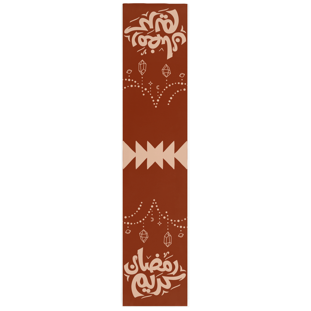 Ramadan Kareem Red Table Runner - Arabic Vibes by Rolla