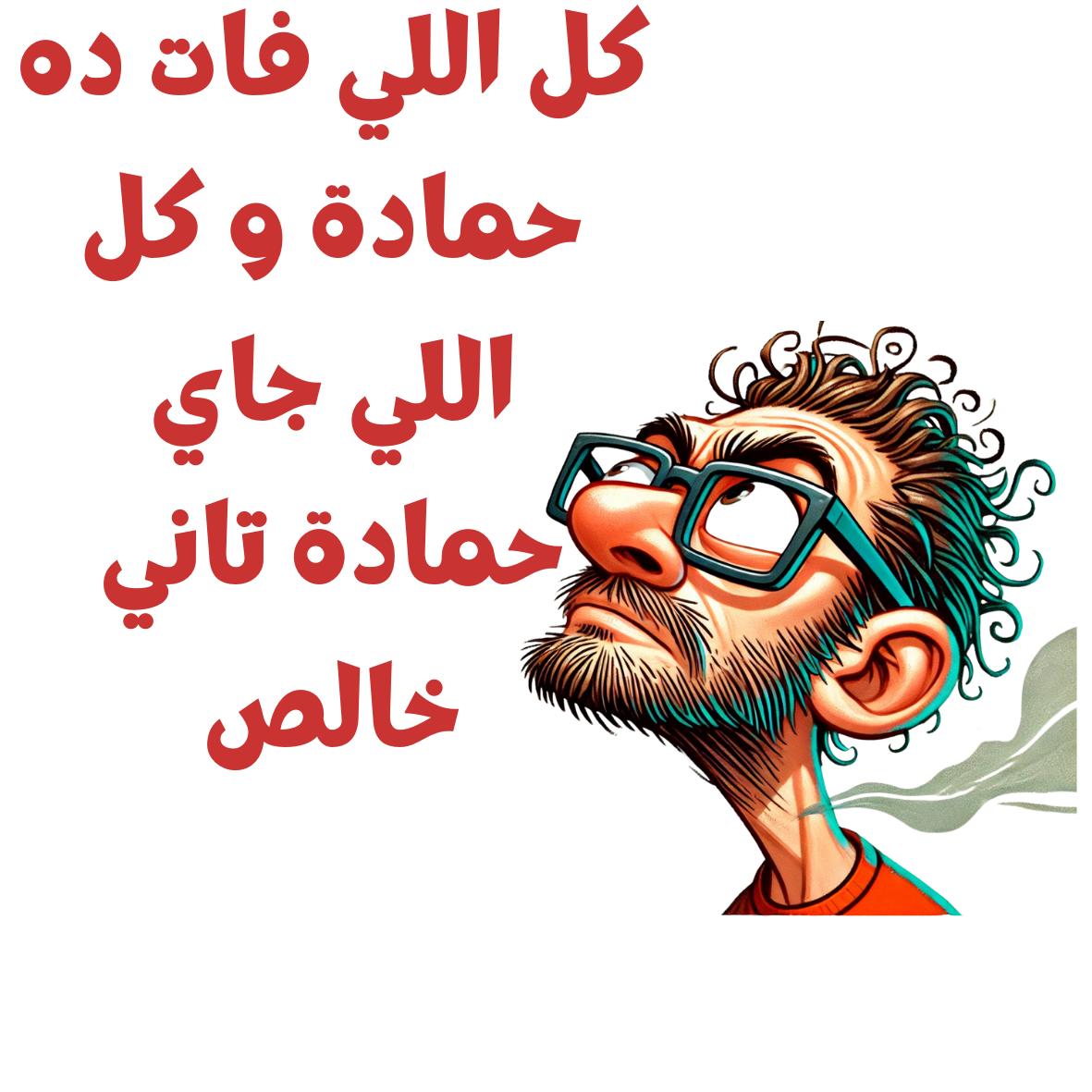 Hamada’s Chaos Arabic Movie Meme (Ahmed Helmy) Sticker