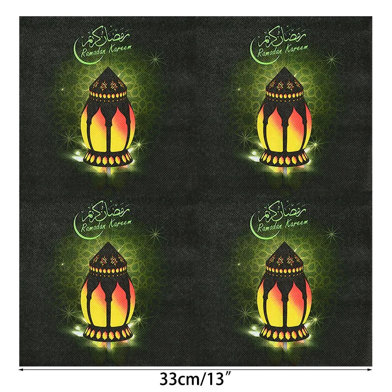 Elegant Eid Mubarak Napkins – Perfect for Ramadan & Eid Table Decor - Arabic Vibes by Rolla