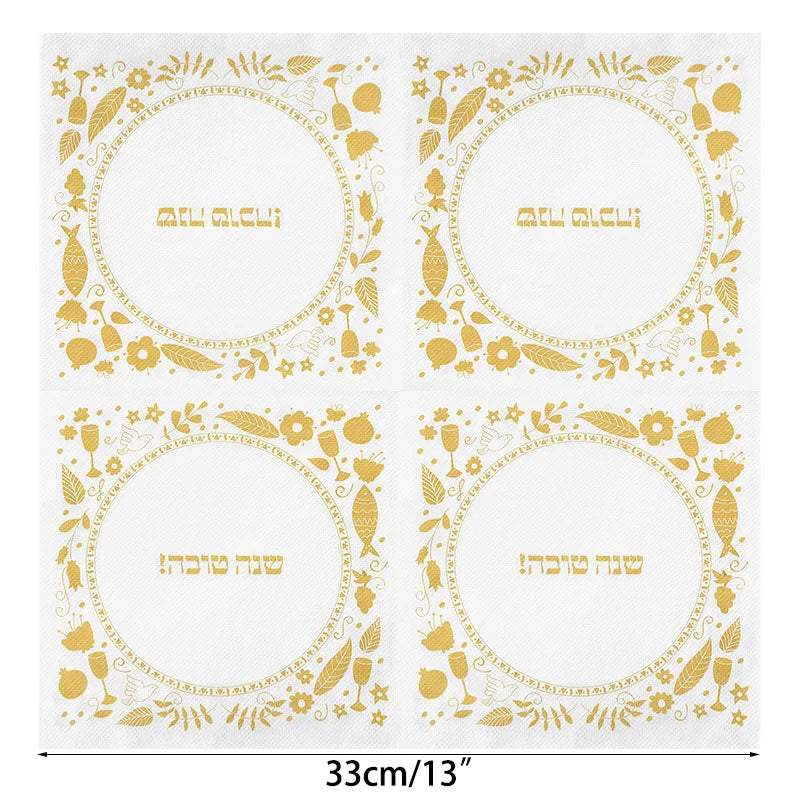 Elegant Eid Mubarak Napkins – Perfect for Ramadan & Eid Table Decor - Arabic Vibes by Rolla