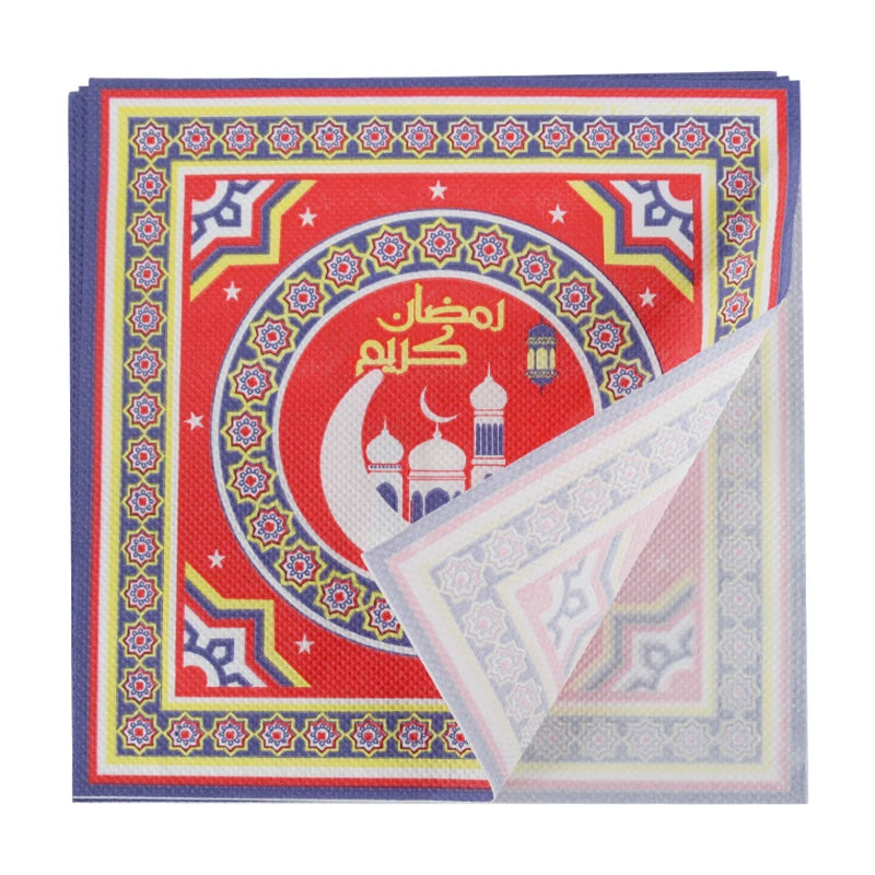 Elegant Eid Mubarak Napkins – Perfect for Ramadan & Eid Table Decor - Arabic Vibes by Rolla