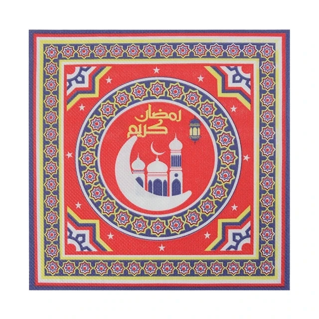 Elegant Eid Mubarak Napkins – Perfect for Ramadan & Eid Table Decor - Arabic Vibes by Rolla