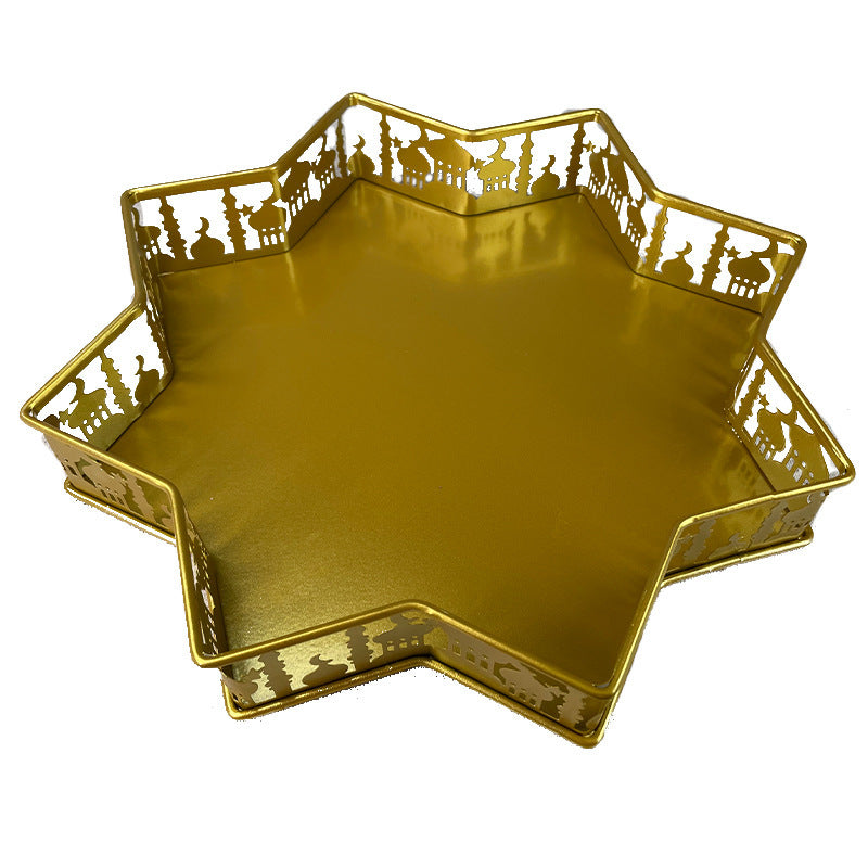 European-style Dessert Table Two-tier Ramadan Iron Castle Tray - Arabic Vibes by Rolla