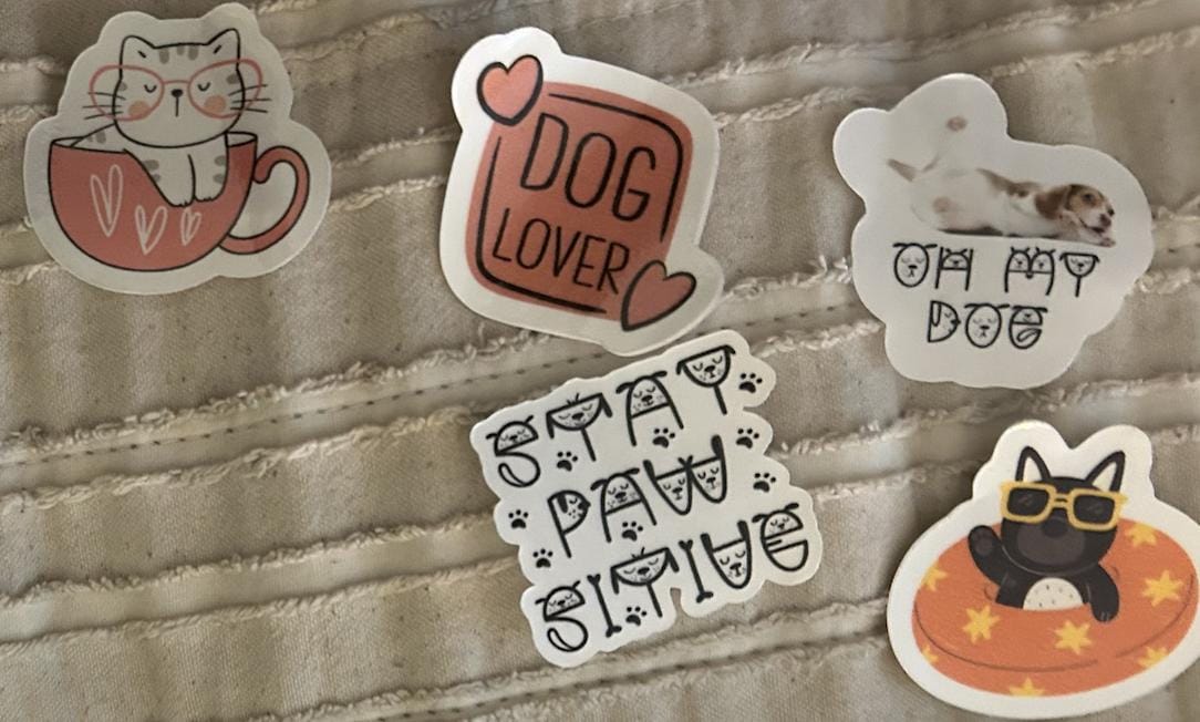 Paw-some Funny Animal Stickers for Dog & Cat Lovers - Arabic Vibes by Rolla