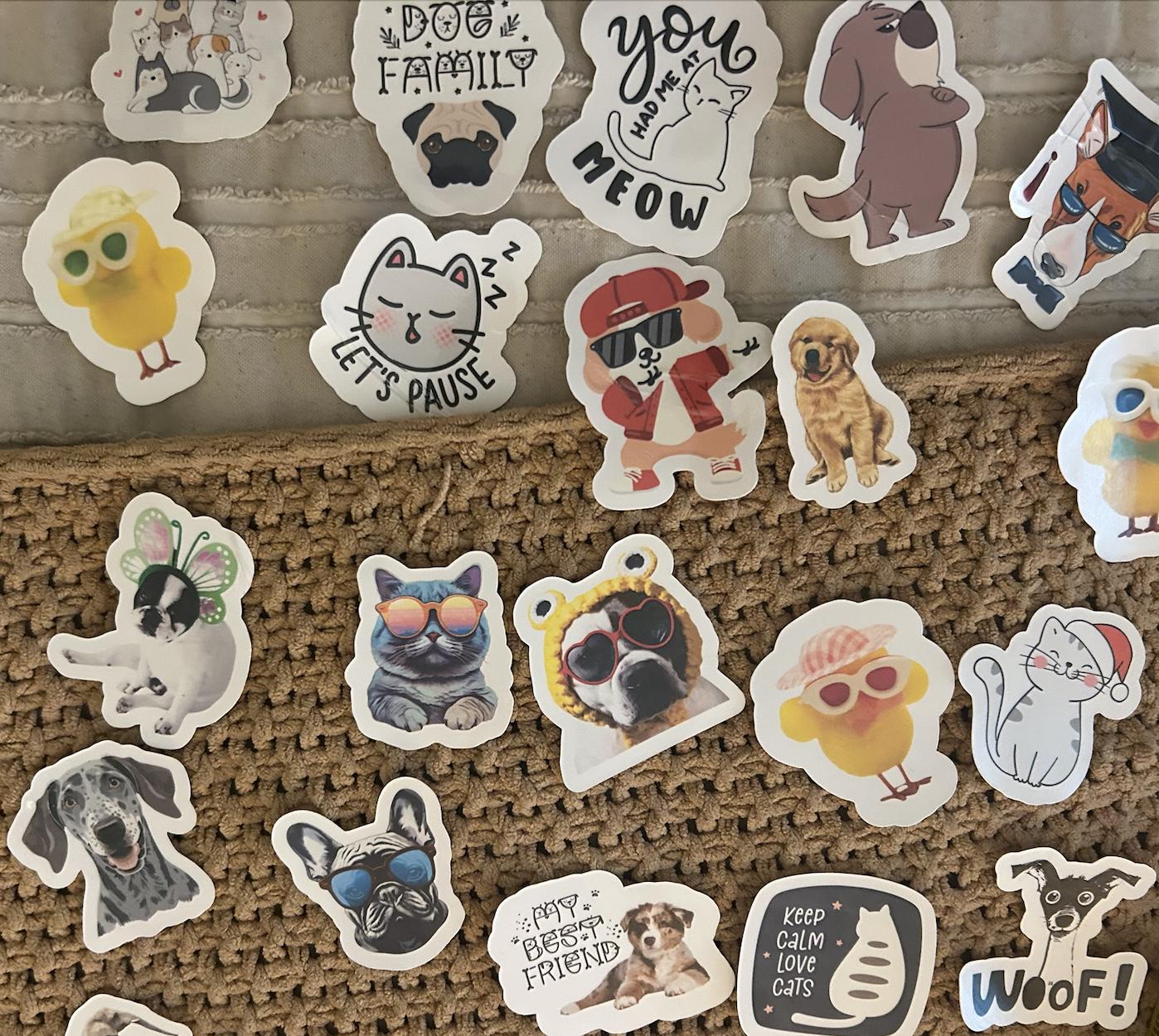 Paw-some Funny Animal Stickers for Dog & Cat Lovers - Arabic Vibes by Rolla