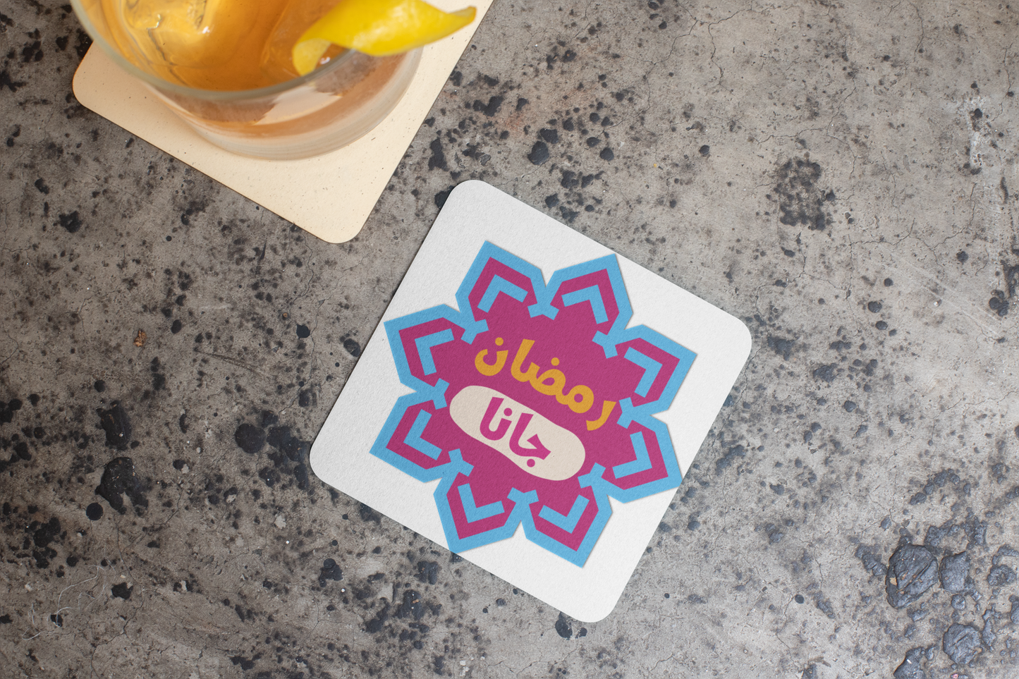 Ramadan Jana (Festive Design) | Cork-back coaster - Arabic Vibes by Rolla